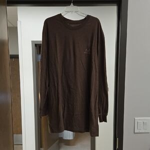 Men's Brown Long Sleeve Shirt
